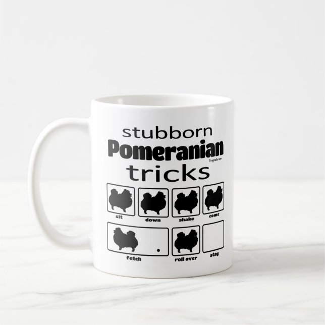 Stubborn Pommern Tricks Kaffemugg (Vänster)
