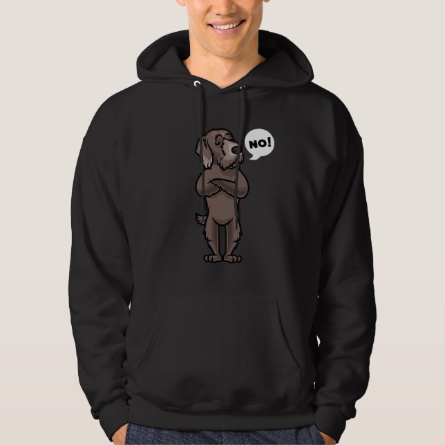 Stubborn Pudelpointer Hoodie (Framsida)