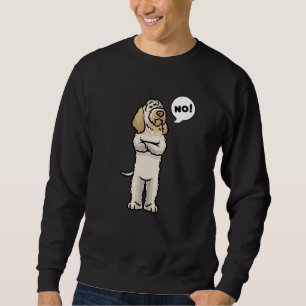 Stubborn Spinone Italiano Hund Lång Ärmad Tröja