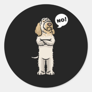 Stubborn Spinone Italiano Hund Runt Klistermärke
