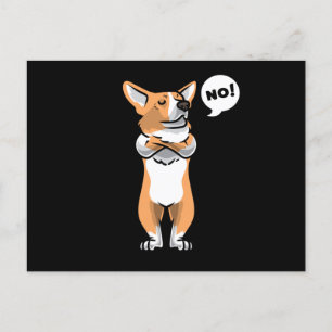 Stubborn Welsh Corgi Pembroke Vykort