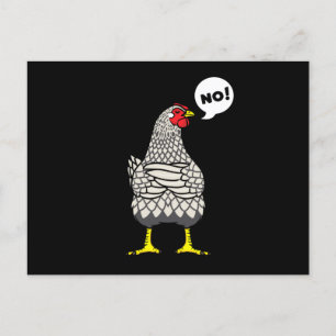 Stubborn Wyandotte Chicken Vykort