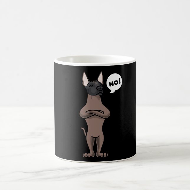 Stubborn Xoloitzcuintle Hund lustig Kaffemugg (Center)