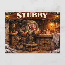 Stubby Icelandic  Yule Lad Postcard