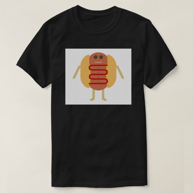 Stubby Lil Weenie Art-utskrift T Shirt (Design framsida)