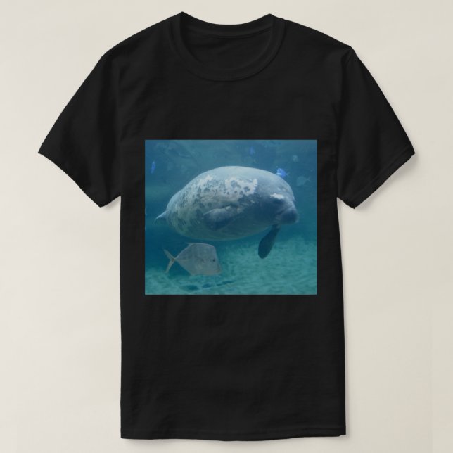 Stubby the Manatee vid Columbus Zoo and Aquariu T Shirt (Design framsida)