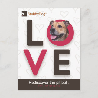 StubbyDog Valentine #1 Helg Vykort