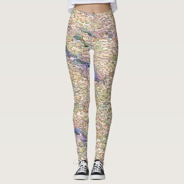 Stucco Grönt Sea Leggings (Framsida)