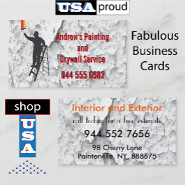 Stucco Painting Service 🛠️ Handyman Home Reparati Visitkort