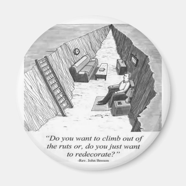 Stuck i en Rut Magnet (Framsidan)