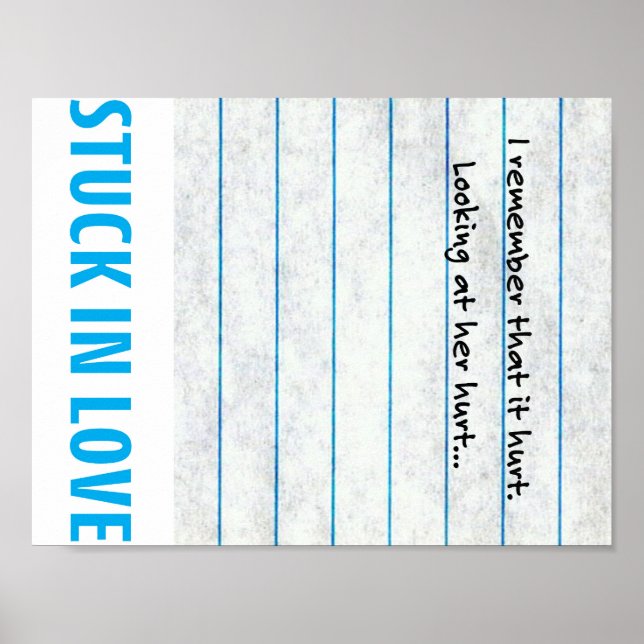 Stuck i Kärlek Poster (Framsidan)