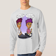 Stuck i min penna Grått Manar Långsåld T-Shirt