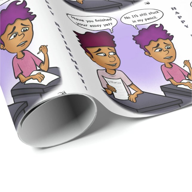 Stuck i pennan presentpapper (Rullad Hörn)