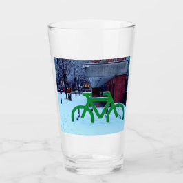 Stuck i snö glaskopp