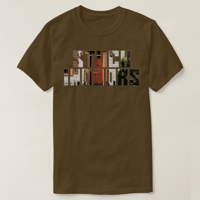 STUCK INDOORS T SHIRT (Design framsida)