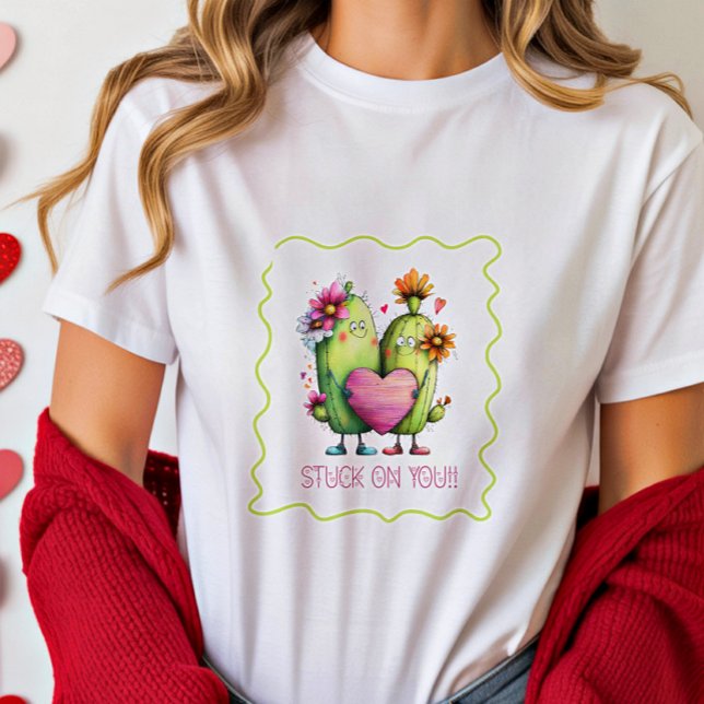 Stuck On You Cactus T-Shirt Print (Skapare uppladdad)