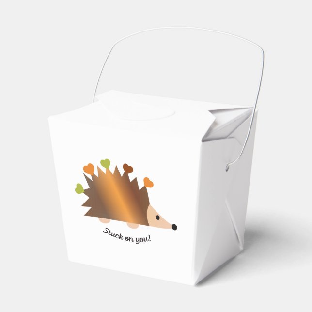 Stuck på You Hedgehog och Hearts Presentaskar (Framsidan Sidan)