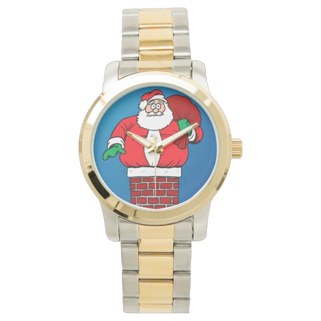 Stuck Santa (anpassa den!) Armbandsur (Framsida)