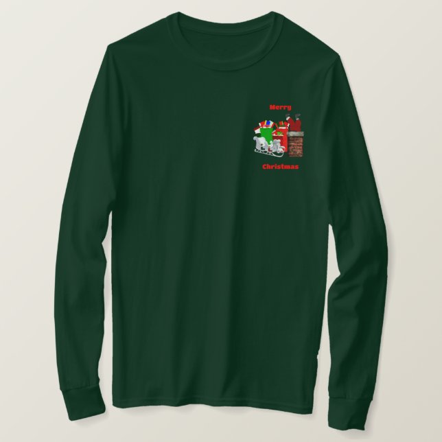 Stuck Santa Långärmad T-Shirt (Design framsida)