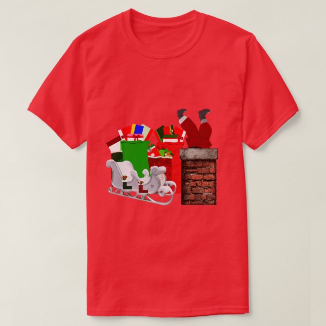 Stuck Santa T-Shirt (Design framsida)