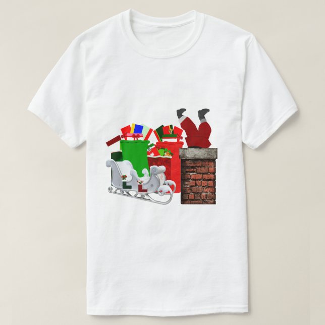 Stuck Santa Unisex T-Shirt (Design framsida)