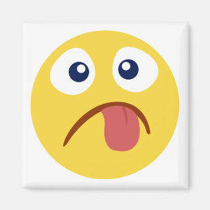 Stuck ut Tunga Emoji Magnet