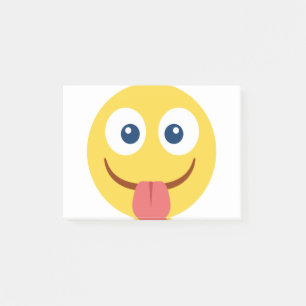 Stuck ut Tunga Emoji Post-it Block