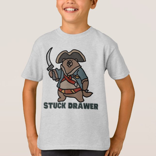 Stuckelåda Pirat Bear Äventyr | Funny T Shirt (Framsida)
