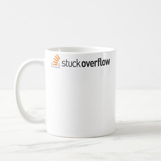 Stuckoverflow Exakt Logo Kaffemugg (Vänster)