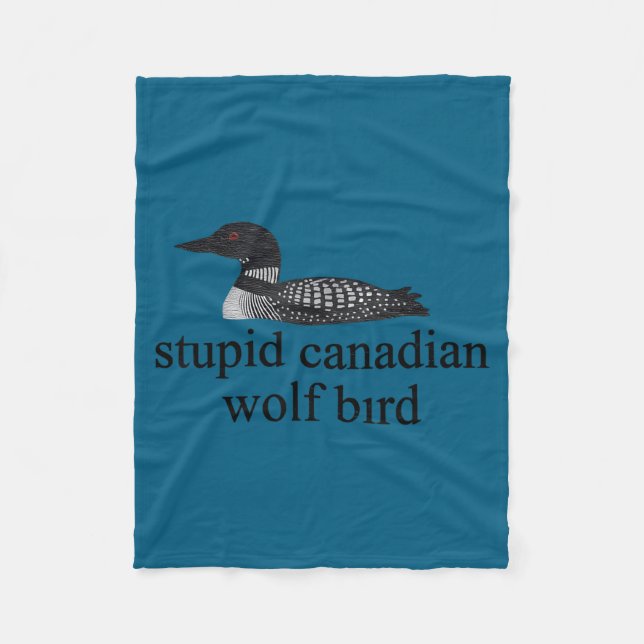 Stud Canadian Wolf Bird Lgbt Hockey  Fleecefilt (Framsidan)