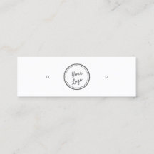Stud Earring Visning Card |Lägg till Logotyp