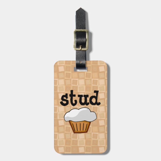 Stud Muffin Bagagebricka (Vertikal Framsida)