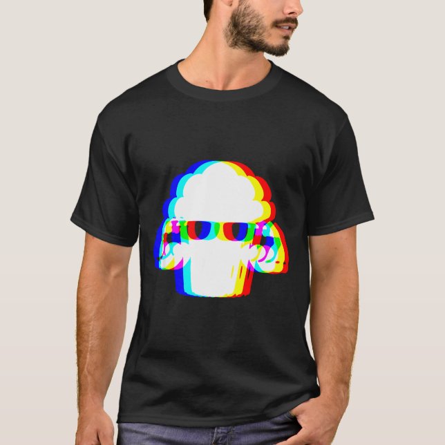 Stud Muffin Funny Muffin Varwave Edm Cyber Glitch  T Shirt (Framsida)