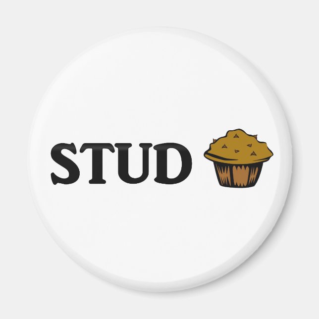Stud muffin magnet (Framsidan)
