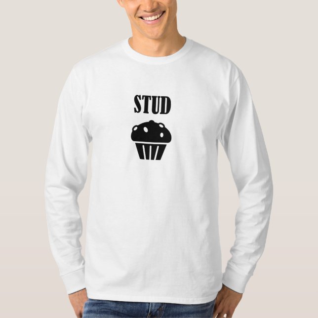 STUD Muffin Manly T Shirt (Framsida)
