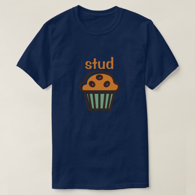 STUD MUFFIN T SHIRT (Design framsida)