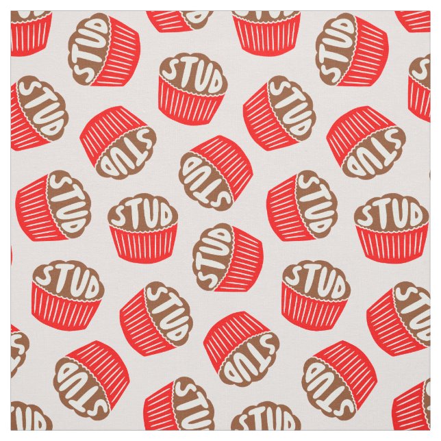 Stud Muffin Valentine Fabric Tyg (Provkarta)