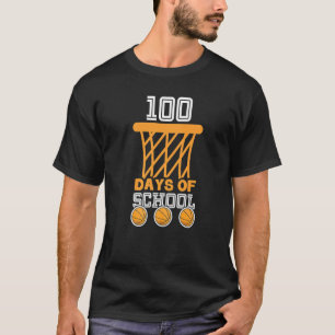 Student 100 dagars basket Boll 100 dagar av Sch T Shirt