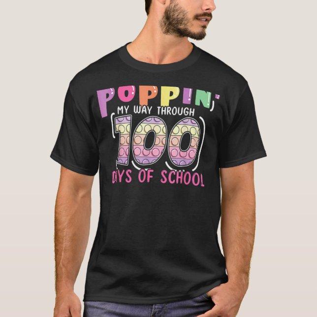 Student 100 dagars poppbubbeldyna 100 dagar av S T Shirt (Framsida)