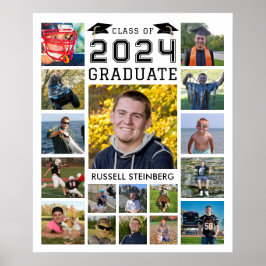 Student 17: Fotokollage, klass år Anpassningsbar F Poster