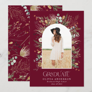 Student 1-fotoarks vattenfärg botanisk blommigt meddelande