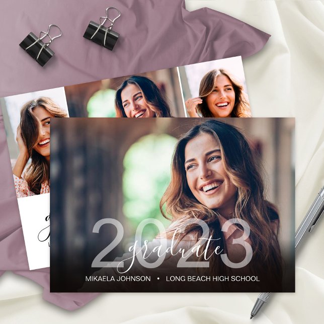 Student 2023 High School 4 Photos Party Meddelande (Skapare uppladdad)