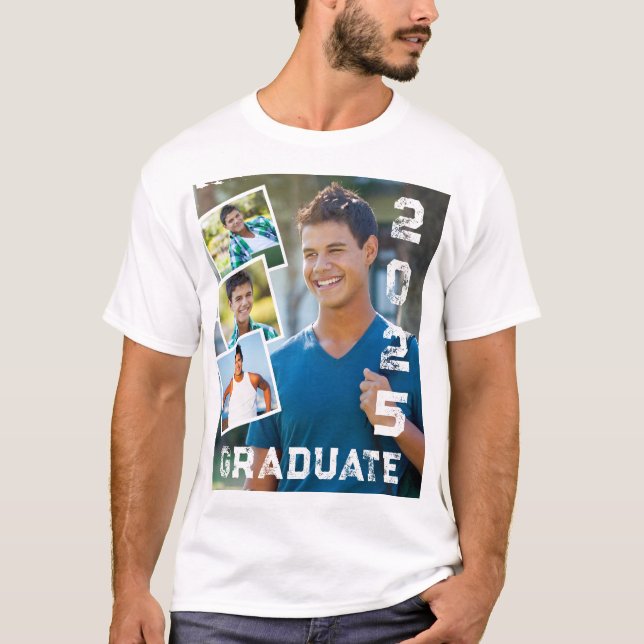 Student 2025 Foto T Shirt (Framsida)