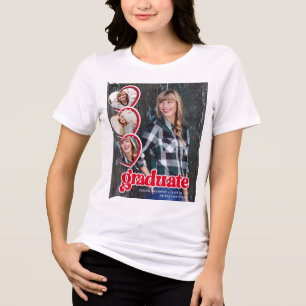 Student 2025 Fotohjärter T Shirt
