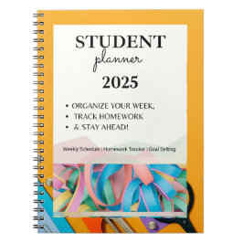 Student 2025 | Veckoschema, läxor T Anteckningsbok