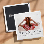 Student 20XX Modern Coola - enkel minimalistisk Knapp<br><div class="desc">Denna enkla och moderna utformning består av serif-typografi. "STUDENT" på ett område av färg.</div>