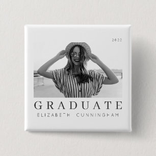 Student 20XX Modern Coola - enkel minimalistisk Knapp