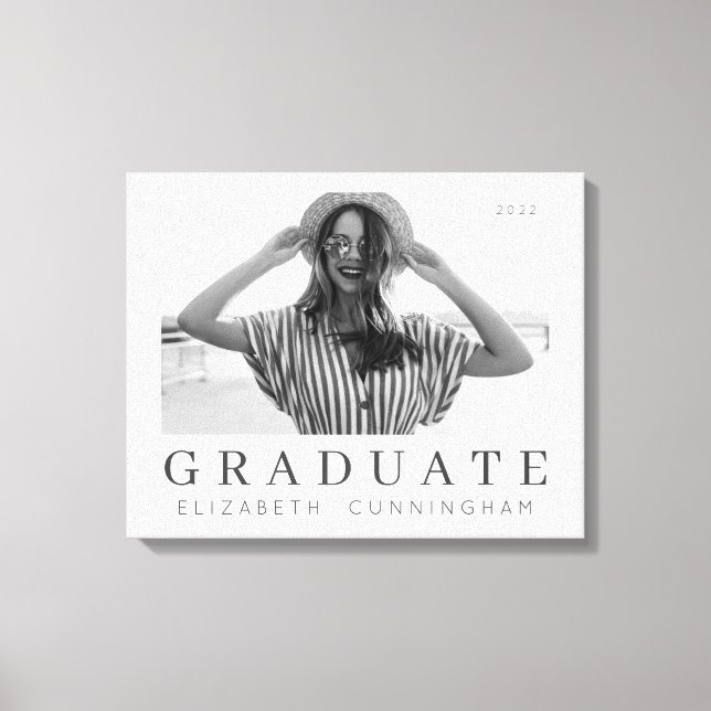 Student 20XX Modern Coola - enkelt, minimalistiskt Canvastryck (Framsida)