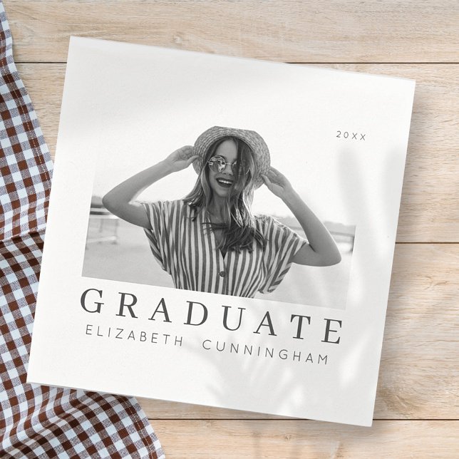 Student 20XX Modern Coola - enkelt, minimalistiskt Pappersservett (Skapare uppladdad)