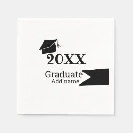 Student 20XX studenten, enkel, modern Pappersservett
